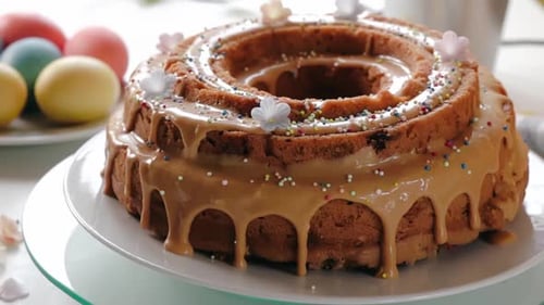 Köstlicher Karamell-Osterkuchen