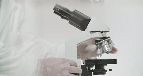 Réglage de la tête du microscope