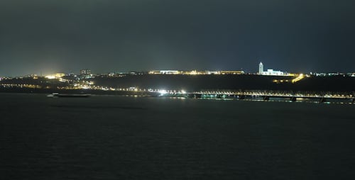 Night City River Time Lapse
