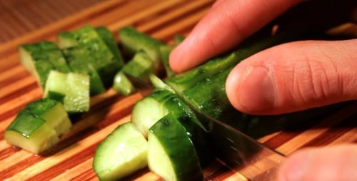 Cutting a Cucumber