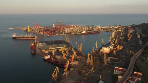 The port of Odesa, Ukraine