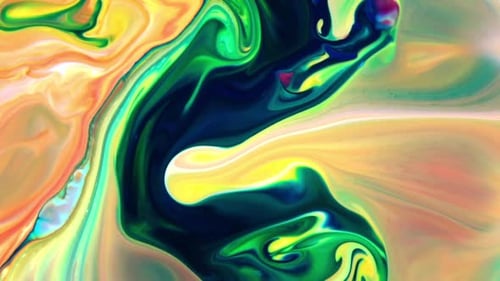 Abstract Colorful Sacral Liquid Waves Texture 895