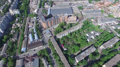 Top View On The Panorama Of City