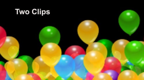 Animated Colorful Balloons Transition Overlay