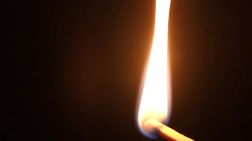Burning Match Close Up