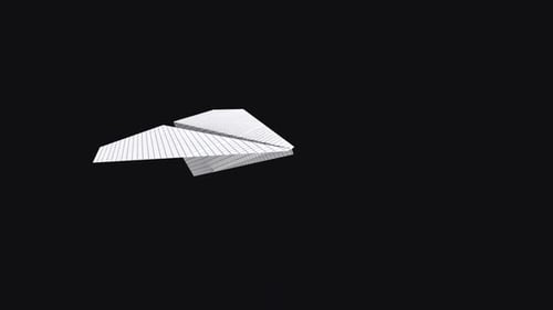 Minimalist Paper Plane Logo Reveal Animation