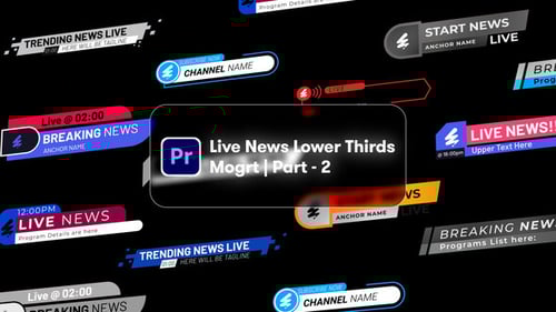 Live News Lower Thirds Mogrt Part 2