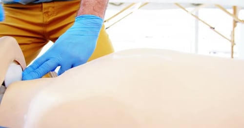 CPR Training on Medical Mannequin