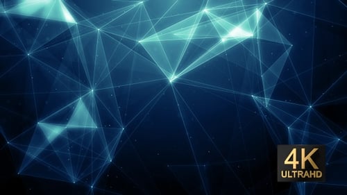 Digital Network Connection Loop Abstract Background Animation