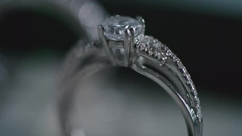 Stunning Silver Ring in Luxury Boutique