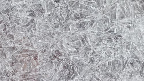 Close-Up of Intricate Ice Crystal Formations