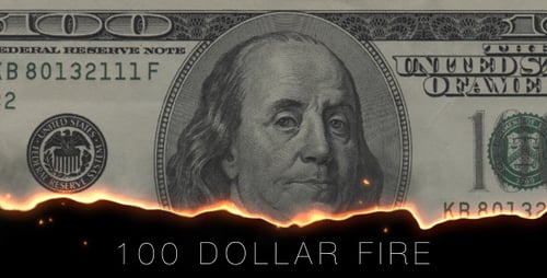 Fiery Bottom Edge Burn Reveal Transition