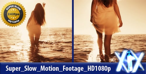 Frau im Meer