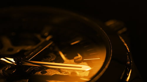 Armbanduhr Nahaufnahme. Licht Und Schatten
