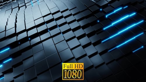 Cubic Wave mit Neonbeleuchtung HD