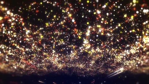 Gold Glitter Lights Star