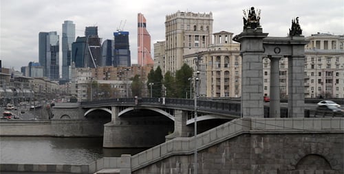Vista da cidade de Moscou