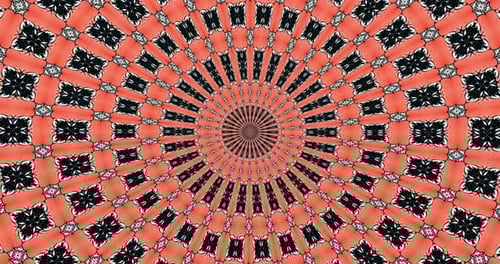Looped kaleidoscope Abstract Symmetrical Of Geometric Seamless Pattern shape