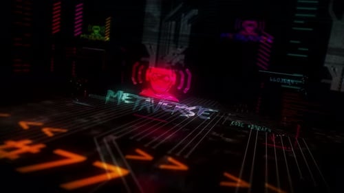 Metaverse futuristic cyberpunk style