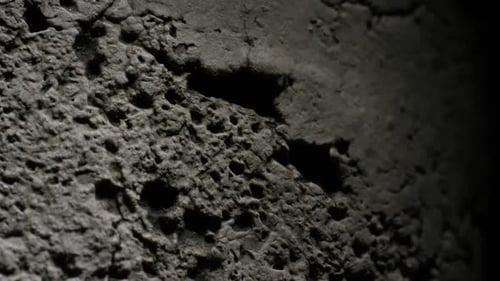 Close-up of a Weathered Stone Wall Texture