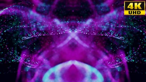 Abstract Symmetrical Fluid Particle Flow Backgrounds