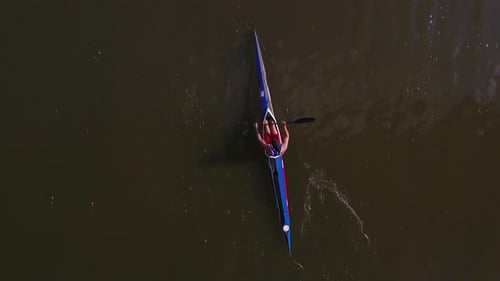 Fast Flying Above Kayak