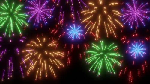 Buntes Feuerwerk