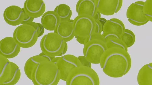 Dynamic Tennis Balls Transition Animation