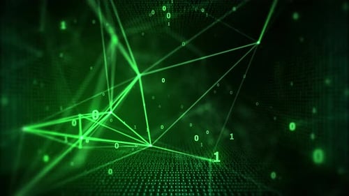 Cyber Tunnel With Fast Data Network Background 4k