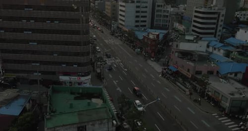 Cityscape of capital city Seoul in South Korea