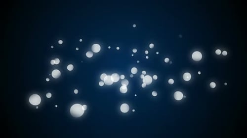 Points lumineux sur fond bleu