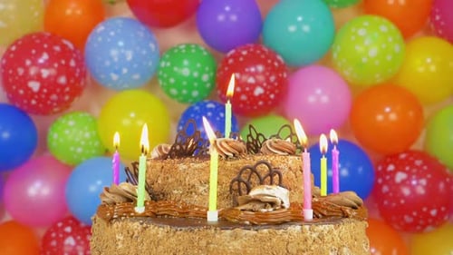 Birthday Cake with Candles