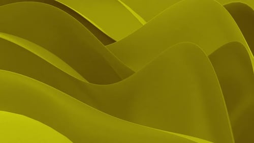 Modern Abstract Waving Yellow Fluid Background