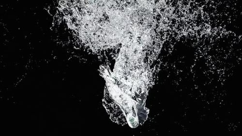 Dynamic Water Splash Element with Alpha Channel