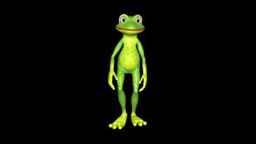 Gehender Alpha-Kanal mit Frosch-Schleife