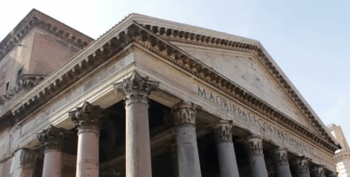 The Pantheon Ancient Building in Rome Italy