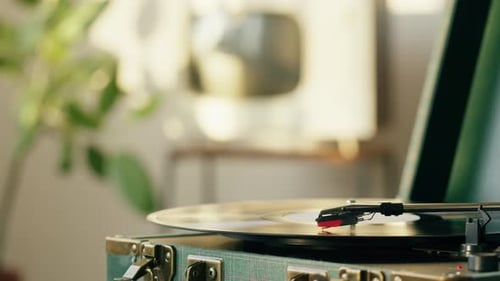 Vinyl Record Closeup