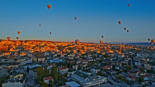 Early Morning Hot Air Ballooning at Goreme Cappadocia Turkey