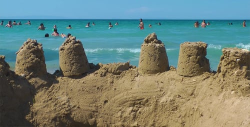 Sand Castle Near The Beach 2