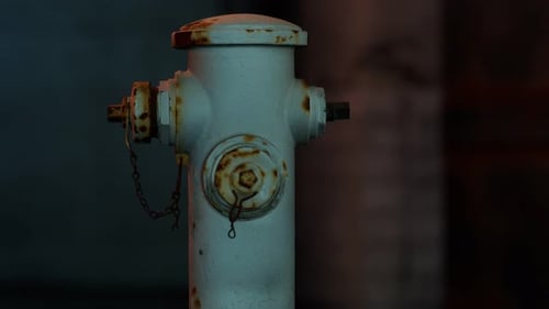 Fire Hydrant in Small Town