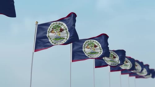 Flaggenreihe Belize