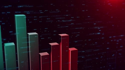 Financial Stocks Dump Market Crash Background