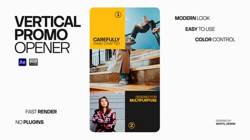 Dynamic Vertical Promo Opener for Social Media Brands