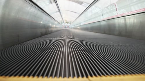 Empty Walkway in an Urban Environment