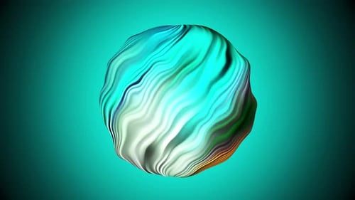Abstract Fluid Organic Sphere Seamless Loop Background
