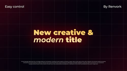 Modern Animated Text Presets with Dynamic Kinetic Typography