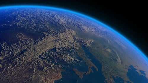 Earth Realistic Clouds Europe