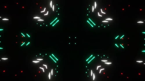 Vj Loop Rotation Of Flashing Lights For Visualization 02