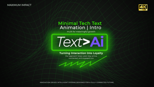 Minimal Tech Text Animation | Intro
