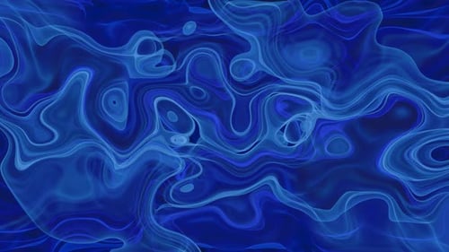 Dynamic Blue Fluid Organic Wavy Abstract Background